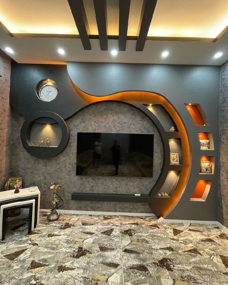 Modern gypsum ceiling design with elegant patterns for interiors