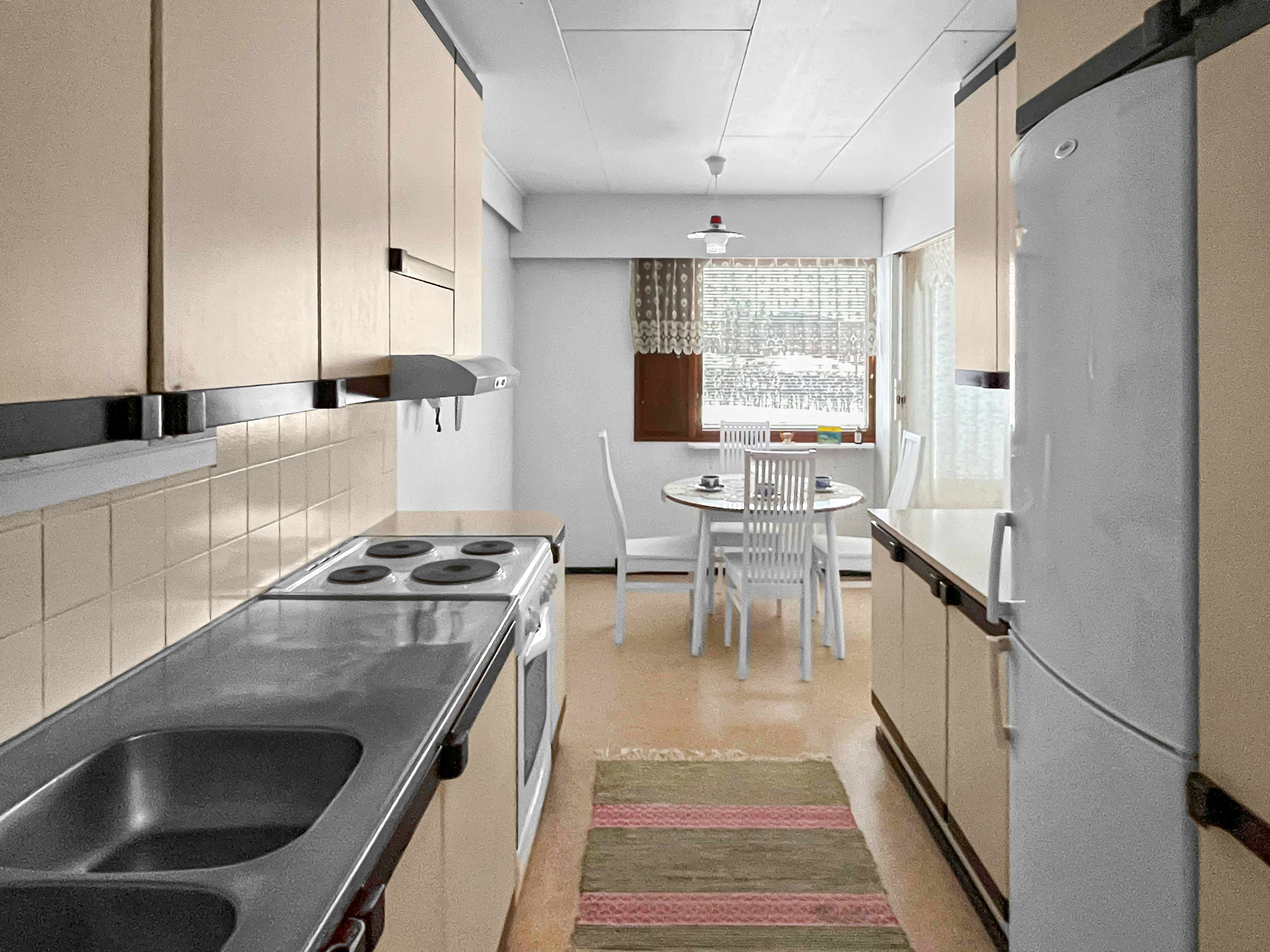 Modern modular kitchen design with sleek cabinets and countertops