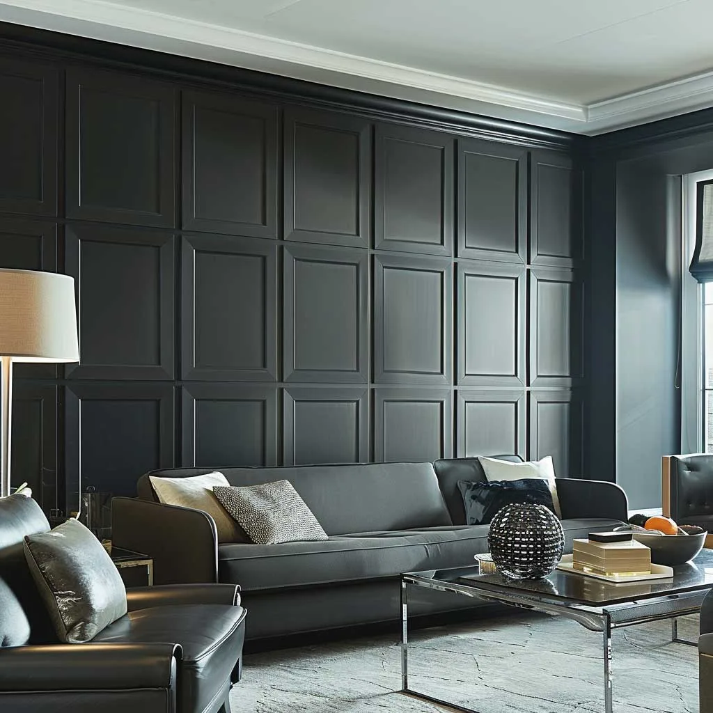 Stylish accent wall design enhancing modern home interiors
